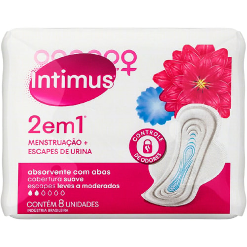 Absorvente Intimus Gel 2 em 1 Sem Abas 28 Unidades