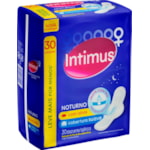 Absorvente Intimus Gel Noturno Cobertura Suave com Abas 30 unidades