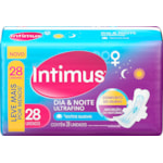 Absorvente Intimus Gel Suave Dia e Noite com Abas 28 unidades