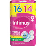 Absorvente Intimus Gel Tripla Proteção Seca Com Abas 16 unidades