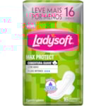 Absorvente Ladysoft Max Protect Cobertura Suave Com Abas 16Un