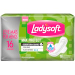 Absorvente Ladysoft Max Protect Cobertura Suave Com Abas 16Un