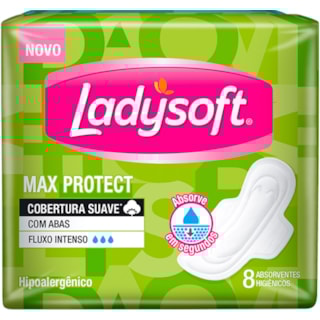 Absorvente Ladysoft Suave Com Abas 8 unidades