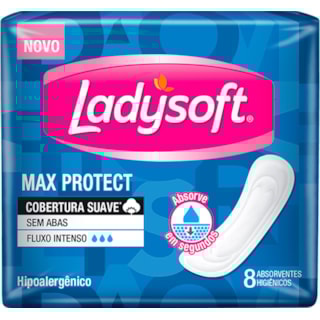 Absorvente Ladysoft Suave Sem Abas 8 unidades