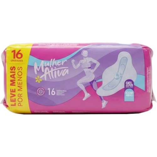 Absorvente Mulher Ativa Com Abas 16Un Leve + Pague -