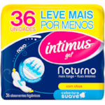 Absorvente Noturno Gel Intimus Sauve Com Abas 36 unidades