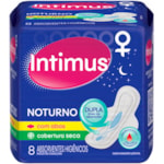 Absorvente Noturno Gel Intimus Suave Com Abas 8 Unidades