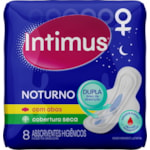 Absorvente Noturno Intimus Seca Com Abas 8 unidades