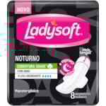 Absorvente Noturno Ladysoft Com Abas 8 Unidades