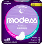 Absorvente Noturno Modess Cobertura Suave Com Abas 32Un Leve + Pague -