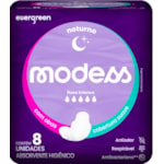 Absorvente Noturno Modess Cobertura Suave Com Abas 8Un