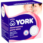 Absorvente para Seios York Flufy 12 unidades