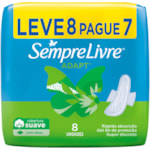 Absorvente Sempre Livre Adapt Suave Com Abas Leve 8 Pague 7 unidades