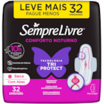 Absorvente Sempre Livre Noite e Dia Adapt Plus com Abas 32 unidades