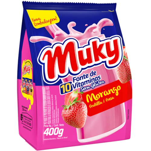 Achocolatado em Pó Musky Morango 400g