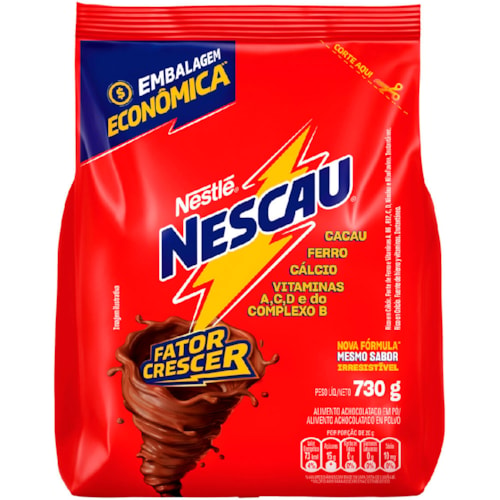 Achocolatado em Pó Nescau Sachet 730g - Destro