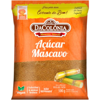 Açúcar Mascavo DaColônia 500g