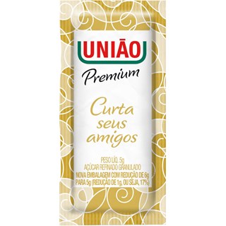 Açúcar Refinado União Premium Sache 400 x 5g