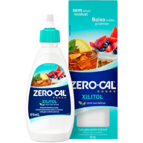 Adoçante Zero Cal Líquido Xilitol 65ml