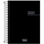 Agenda Escolar Tilibra Espiral Pepper Preta 160 Folhas