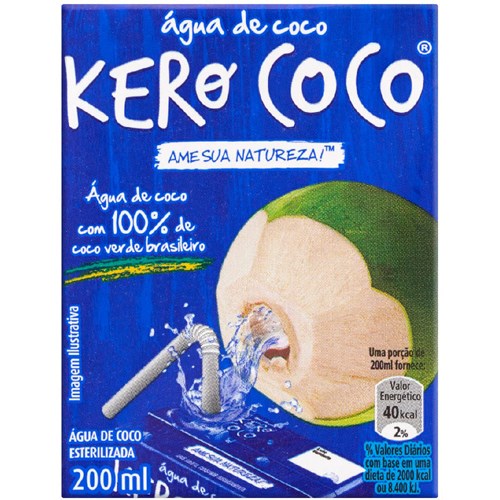 Água de Coco Quadrado Sabor Maracujá 200ml - Destro