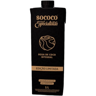 Água de Coco Sococo Especialistas Integral 1L