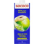 Água de Coco Sococo Natural 1l