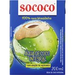 Água de Coco Sococo Natural 200ml