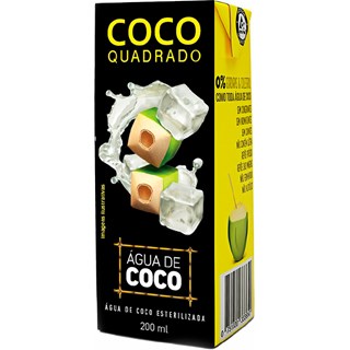 Água de Coco Tradicional Coco Quadrado 200ml