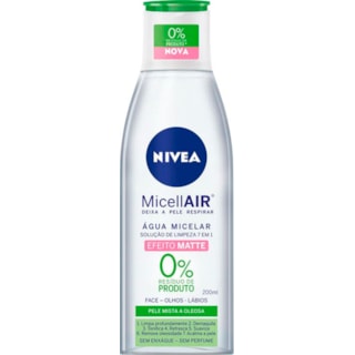 Água Micelar Nivea MicellAIR Efeito Matte 200ml