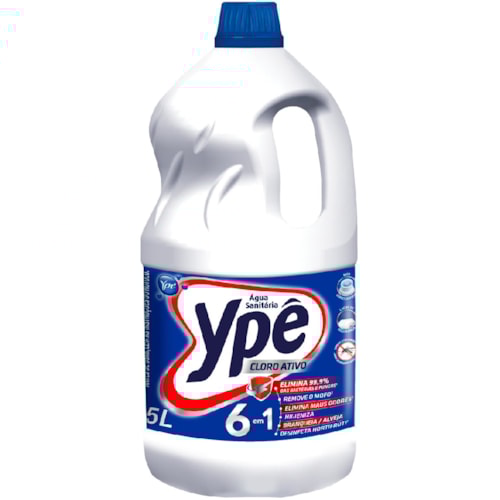 Água Sanitária Ypê Cloro Ativo 5L