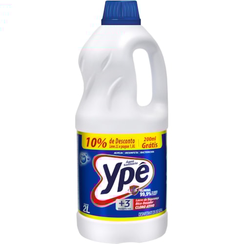 Água Sanitária Ypê Leve 2 Pague 1 8L