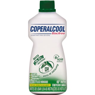 Álcool Coperalcool Bacfree Líquido Eucalipto 46 INPM 500ml