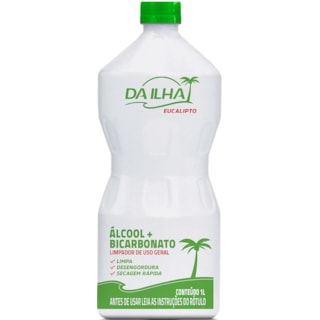 Álcool Da Ilha Eucalipto Com Bicarbonato 1L
