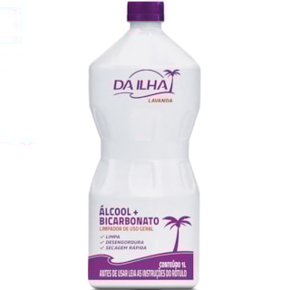 Álcool Da Ilha Lavanda Com Bicarbonato 1L