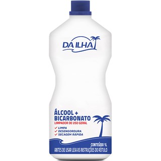 Álcool Da Ilha Líquido Com Bicarbonato 1L