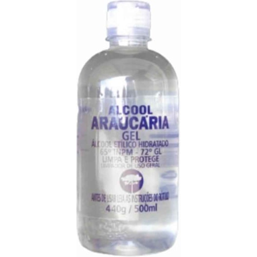 Álcool Em Gel Araucária 65° INPM 500ml