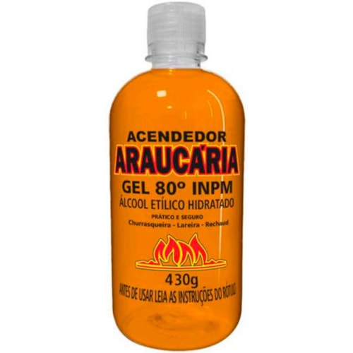 Álcool em Gel Araucária Acendedor 80 INPM 430g