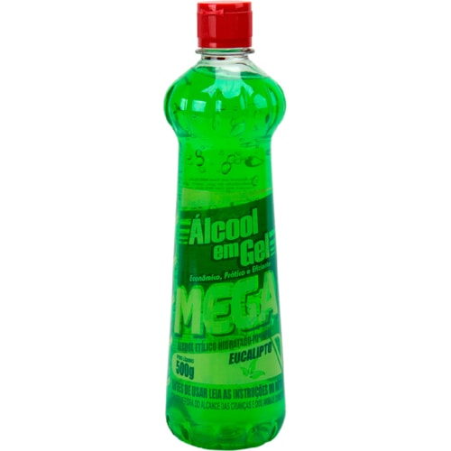 Álcool em Gel Mega Eucalipto 70 INPM 500g - Destro