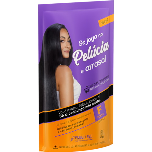 Alisante Henê Pelúcia Forte Gel 180g