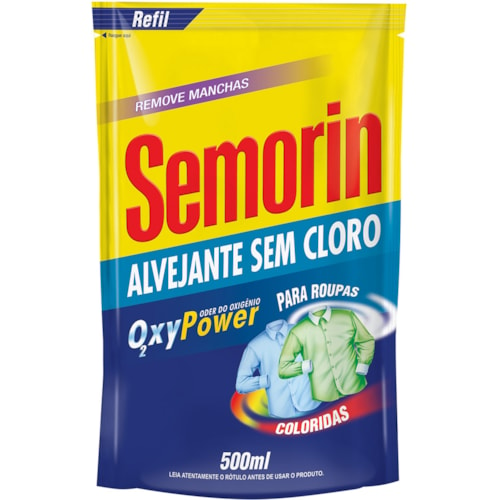 Alvejante Semorin Sem Cloro Roupas Coloridas 500ml