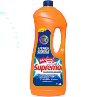 Alvejante Suprema Ultra Remoção de Manchas Sem CLoro 1,5L
