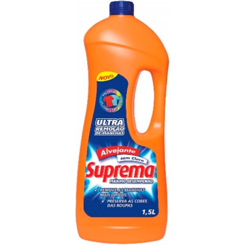 Alvejante Suprema Ultra Remoção de Manchas Sem CLoro 1,5L