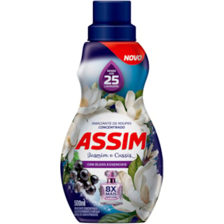 Amaciante Assim Jasmin e Cassis Concentrado 500ml