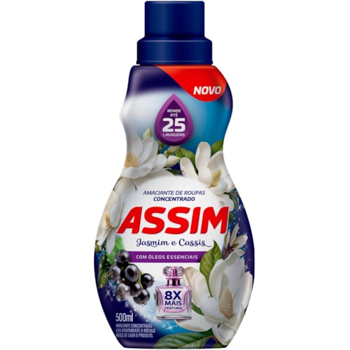 Amaciante Assim Jasmin e Cassis Concentrado 500ml