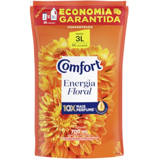 Amaciante Comfort Energia Floral Concentrado Refil 700ml