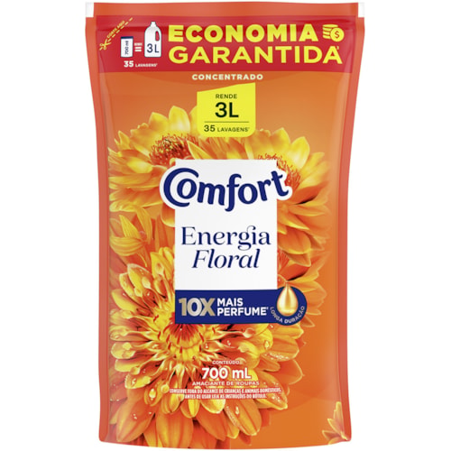 Amaciante Comfort Energia Floral Concentrado Refil 700ml
