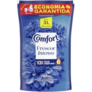 Amaciante Comfort Frescor Intenso Concentrado Refil 700ml