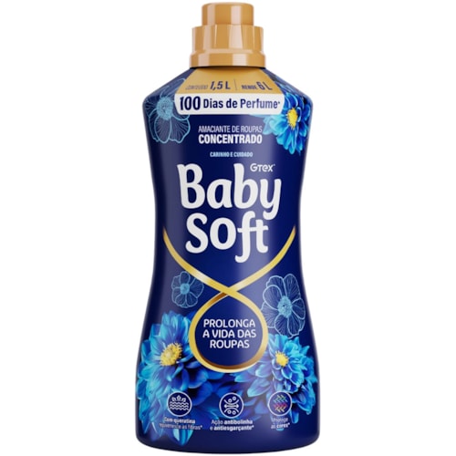 Amaciante Concentraado Baby Soft Carinho e Cuidado 1,5L