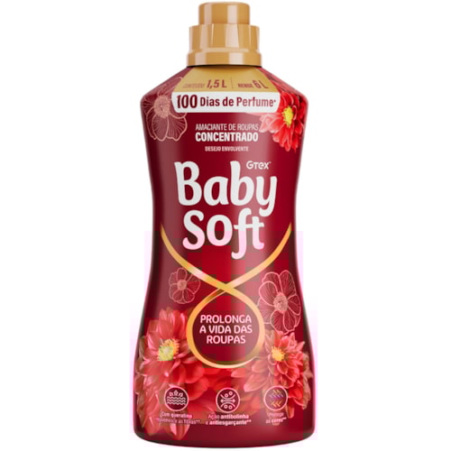 Amaciante Concentrado Baby Soft Desejo Envolvente 1,5L
